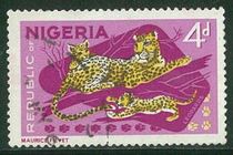 General Stamps of Nigeria 1965 Animals 4d Letter of sale