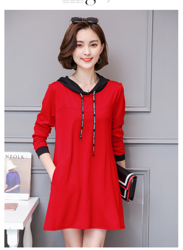 大码女装胖mm2017新款减龄遮肚子中长款宽松