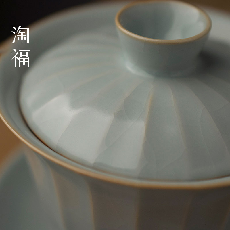 The Open piece of jingdezhen your up tureen single tea cup three ceramic cup kung fu tea bowl cover large bowl