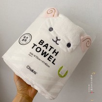Japanese childrens cartoon bath towel men and women soft water absorption quick-drying does not lose hair Household adult cute