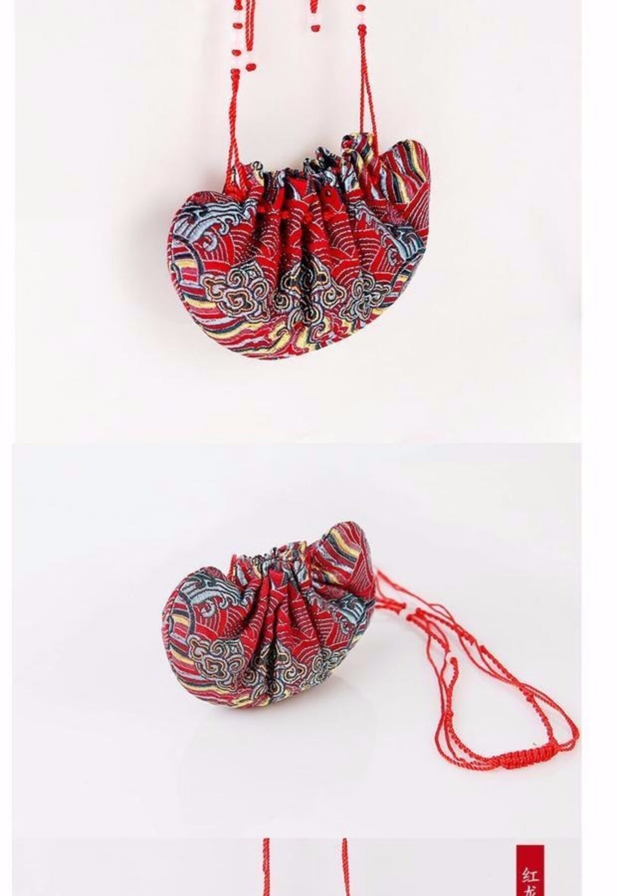 木兰居真丝织锦香囊包 薰衣草玫瑰香袋 平安护身福袋 不含香料