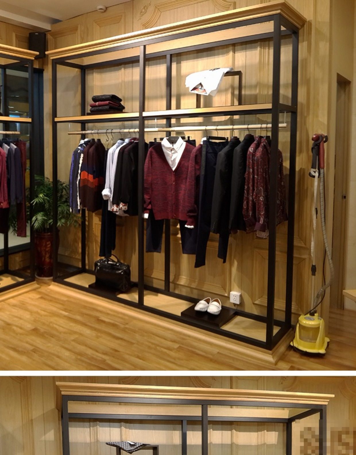 服装店烤漆陈列柜 高柜 通透柜精品柜储物柜 展示柜货柜 可定制