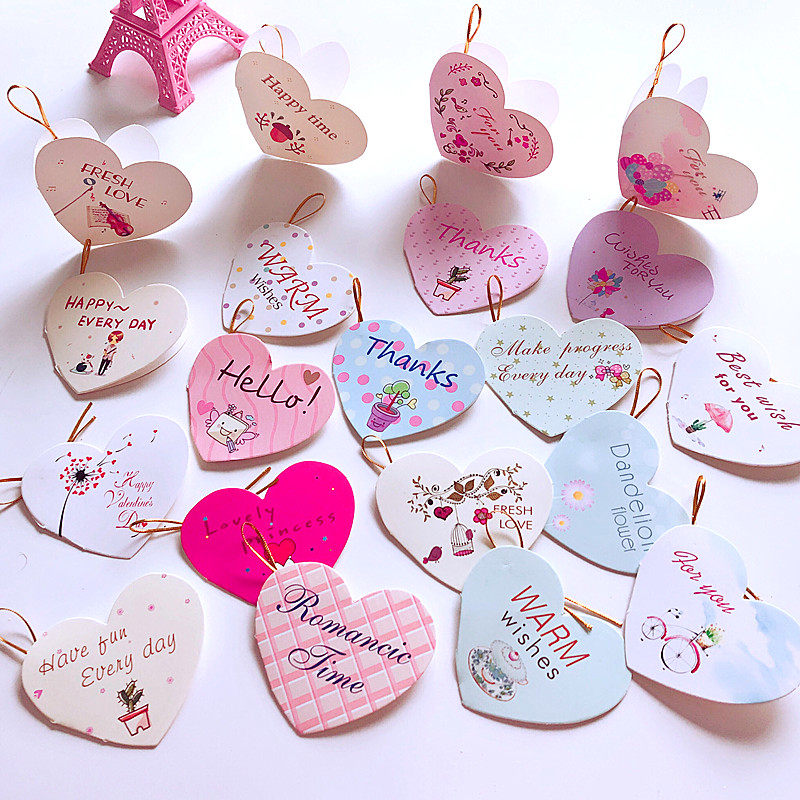 创意可爱立体儿童感谢贺卡三八节幼儿园生日邀请函祝福迷你小卡片