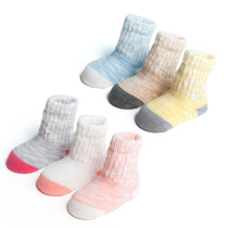 Premium Newborn Baby Socks Spring Autumn Cotton Yarn Baby Socks Songkou Pure Cotton Just Born 0-3-6-12 Months