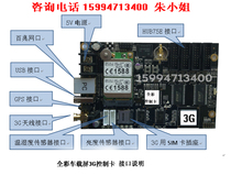 3G4G full color wireless control card asynchronous bus LED vehicular screen system GPRS Taxi display screen