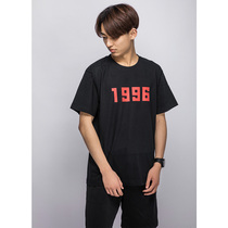 Age Digital 1992 Text T-shirt ins couple BF wind harbor style hipster minimalist high quality short sleeve 345678