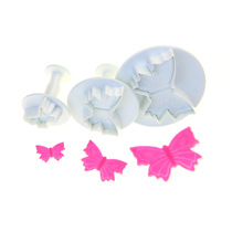 3pcs Butterfly spring embossed mold Biscuit impression mold Ultra-light clay DIY fondant cake decoration mold