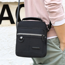Male Bag Skew Satchel Backpack Single Shoulder Bag Men Han Version Casual Waterproof Oxford Cloth Bag Travel Business Satchel Bag