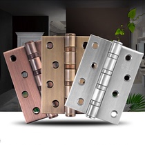 Door hinge 4 inch stainless steel flat open bearing loose leaf folding wooden door thickened hinge hardware manufacturers