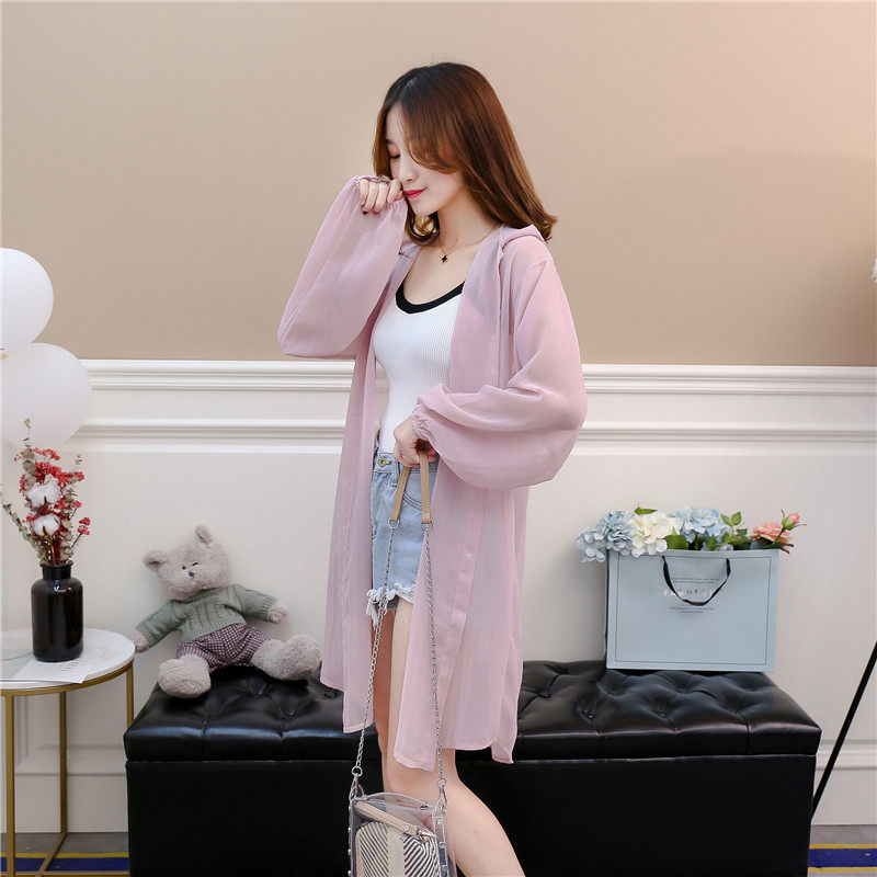 防晒衫女夏季长袖韩版学生宽松bf薄开衫外套2018新款时尚外披衣服|数