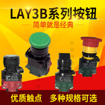 Mushroom head button LAy3B-11 flat button knob emergency stop