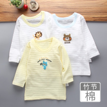 Baby T-shirt ultra-thin summer baby underwear base Boy top Girl T-shirt Childrens long sleeve cotton childrens clothing