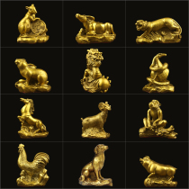 Pure copper duozodiac shakes full set of enlarged genus Accessories Rat tiger genus Rabbit Dragon Snake Horse Goat Monkey chicken Dog belongs to pig