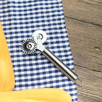 Stainless steel double wheels Pizza Knife section Lace Knife Pizza Cutting knife Pizza Knife Pizza Hob Baking Tool