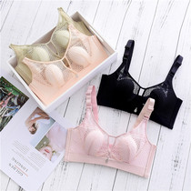 Big chest small underwear No rims No trace Thin summer anti-light bra cover gathered small chest wrapped chest bandeau style