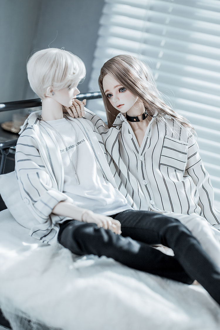 katrina【男朋友】白条纹情侣套装(2nd)/bjd/sd17/popo68