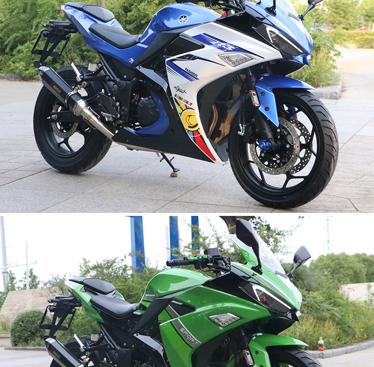 国四电喷v6摩托车跑车地平线r3双缸水冷400cc公路赛重机车可上牌