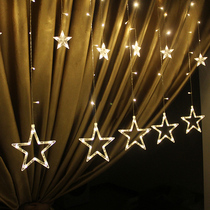 Star light LED colored light Flashing light string light Room decoration curtain light Christmas starry Neon dormitory hanging light