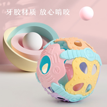  Baby hand grasping ball puzzle soft rubber manhattan newborn crawling training hole hole ball silicone can bite high temperature