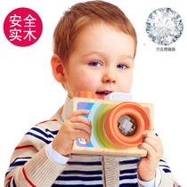  Infant wooden educational kaleidoscope simulation camera multi-prism bee eye girl boy over 1-12 years old toy