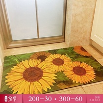Outdoor door mat Doormat Door mat Non-slip mat Retro rubber foyer door mat Stepping mat