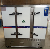 Three Doors 36 Pan Gas Steam Cabinet Vertical Pan Steamed Rice Cart Steamed Buns Cabinet Large Capacity Steamed Rice Machine Natural Gas Wan Used Steam