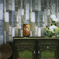 Retro do old personality blue wood board wood grain wallpaper American study Bar Restaurant clothing store background wallpaper