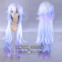 FGO fate grand order Merlin character modeling level gradient long COS wig Lolita