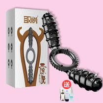 Couple sex add sex toys Men use vibration glans to cover adult sex products Pop foreplay flirting JJ ring