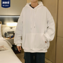 (Spot) Fat Brother Hooded Men's Spring and Autumn Tide Brand ins Loose Large Size Thickened Casual Couple Dress