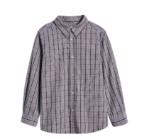 Spot bonpoint 20 autumn winter New products Children boy plaid printed long sleeve shirt