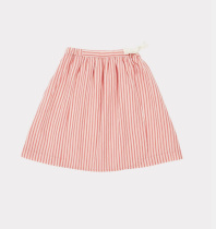 Spot Caramel 20 Spring Summer New Products Children Girl Pink Striped Half Skirt Short Dress