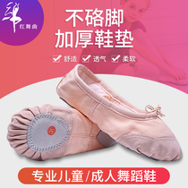Childrens dance shoes Womens soft-soled practice shoes Girls body shoes Girls cat claw shoes Adult Chinese dance ballet shoes
