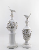 Soft Dress Design White Nostalgia Small Bird Swing Piece Eurostyle American Country Style Decent Board Room Window Clubhouse Ornament