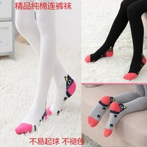 Girls spring and autumn bottoming baby socks knitted pantyhose childrens conjoined cotton pantyhose little girl socks