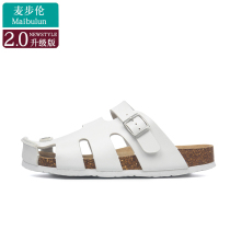 Maibulun flat non-slip Cork slippers hole shoes beach home outdoor bag shoes men and women with summer plus size