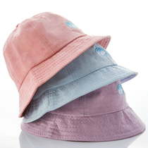 Nana Home Childrens Summer Sunscreen Hat Cartoon Embroidered Fishermans Hat Sun Hat Foldable Portable