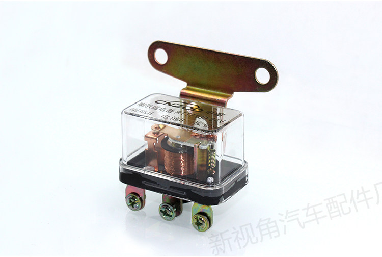 12v 24v汽车喇叭继电器 蜗牛双音喇叭盆型喇叭继电器通用接线