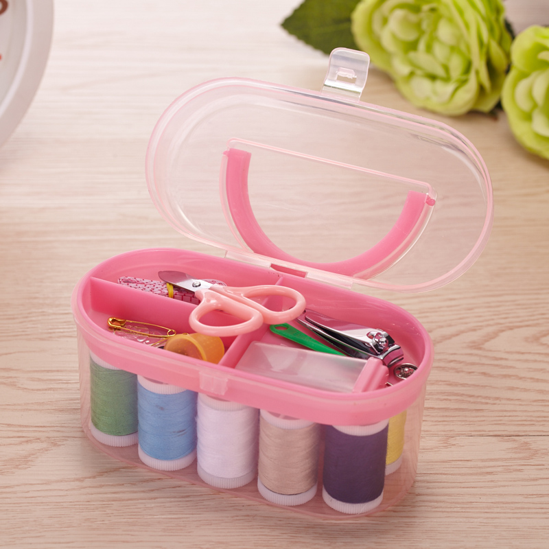 家用针线盒套装针线缝纫缝补大号针线包25件套针线收纳盒特价包邮