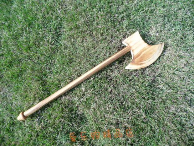 Performance props funny person small axe large gold hoop stick children's toy mountain axe axe