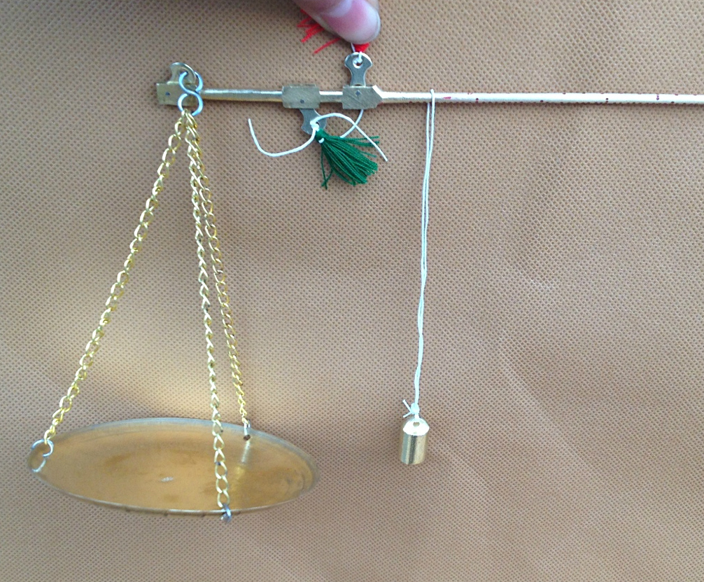 精致粗铜杆传统铜盘手提秤中药量称中药秤戥子秤药房-手工工具其它-尚