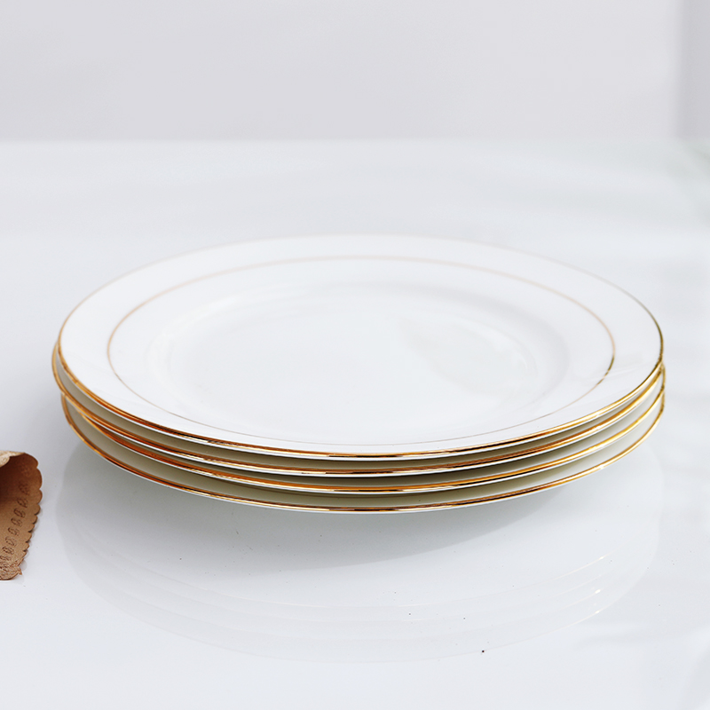 Jingdezhen ceramic plate disc home snack plate vomit ipads plate up phnom penh steak west pot plate of flat plate