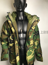 US military version of the public hair generation ECWCS windbreaker camouflage stormtrooper waterproof windproof and cold outdoor tactical jacket