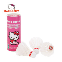 Hello Kitty badminton cork Nai hit king 3-pack goose feather indoor and outdoor training play not easy to break badminton tide