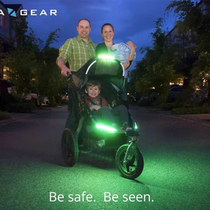 Electric car night driving lights Stroller decorative reflective lights Warning stroller driving artifact Baby good v5