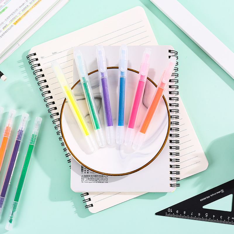 chenguang stationery color fluorescent pen marking key pen students use marking pen color pen to roughly mark the key set button / plug