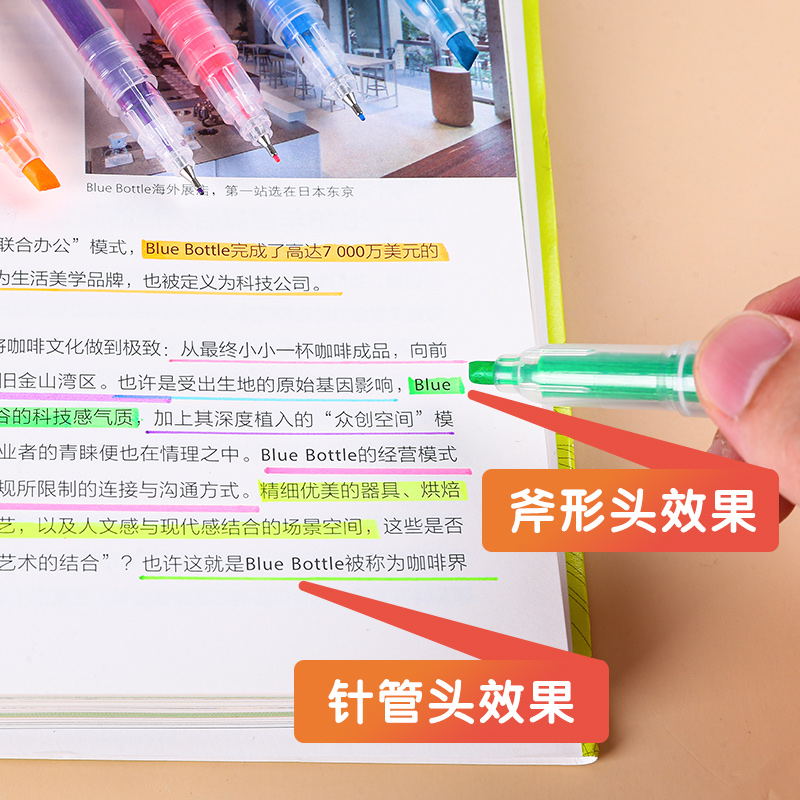 chenguang stationery color fluorescent pen marking key pen students use marking pen color pen to roughly mark the key set button / plug