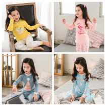 Girl Lingerie Suit 2019 Spring Autumn Pure Cotton Home Suit Children Autumn Clothes Autumn Pants Hooded Women Baby Sleepwear