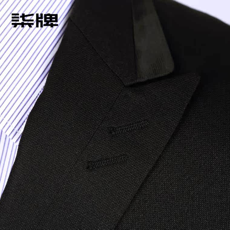 seven7/柒牌2015秋季新品商务时尚西装 男仿毛西服套装703C1284