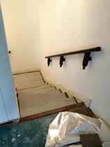 Close to wall Armrest Enclosure Railing Elbows Home Indoor Aisle Hallway Wall Leaning Against Wall Armrest Elderly Child Armrests